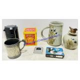 Stoneware Mug & Wick Lamp, Outdoor Luminar,