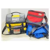 2 Softsided Igloo Coolers and Traveler Case