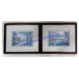 2 Framed Outdoor Prints. 13ï¿½x11ï¿½