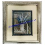 Framed Flowers Picture. 15ï¿½x17ï¿½