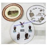 8 Glass Decorative Plates