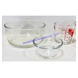 Custard Cup, Pyrex Bowl &  Measuring Cup