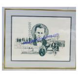 Framed Graphite Sketch By Ken Prestty. 26ï¿½x21ï¿½