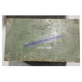 Wooden Military Foot Locker. 13ï¿½x30ï¿½x17ï¿½