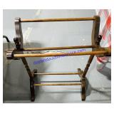 Wood Three Bar Quilt Stand. 31ï¿½x24ï¿½x15ï¿½