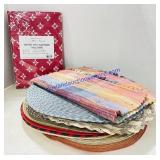 Woven Placemats and Vinyl Table Cloth