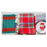 Lot of Holiday Towels, Table Cloths & Placemats