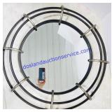 Metal Hanging Mirror 27.5" in Diameter