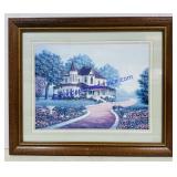 Framed Outdoor Scene. 23ï¿½x19ï¿½