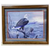 Framed Eagle Print. 23ï¿½x19ï¿½