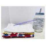 Glass Sun Tea Jar & Cloth Placemats