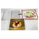 Cooling Racks & 5 Glass Cutting Boards