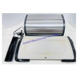 Presto Electric Grill & Metal Bread Box