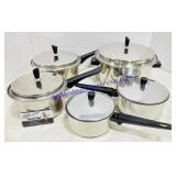 5 Pots and Pans with Lids