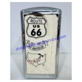Vintage Route US 66 Napkin Dispenser