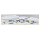 3 Corning Ware Baking Dishes