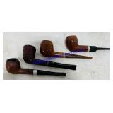 4 Wood Tabbacco Pipes