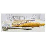 Wire Basket, Kitchen Mallet & Rolling Pin