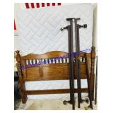 Queen Size Headboard And Metal Bed Frame.
