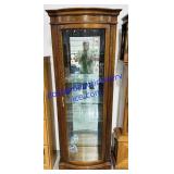 Glass Curio Cabinet. 78ï¿½x30ï¿½x15ï¿½