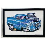 Framed Car Artwork. 18ï¿½x12ï¿½