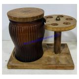 Pipe Holder And Glass Humidor