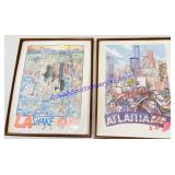 (2) John Holliday Framed Prints 25 x 20" (no