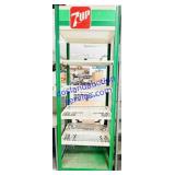 7UP Metal 5 Shelf Storage Unit 85x19x30"