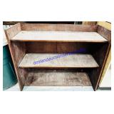 Wooden 3 Shelf Bookshelf 42x15x34"