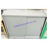 Metal Sliding Door Storage Cabinet 12x34x29"
