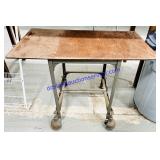 Metal Stand Rolling Workshop Table 19x35x27"