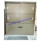 Metal Sliding Door Filing Cabinet 18x36x50"