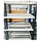Grey Plastic 4 Shelf Unit 18x35x54"
