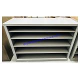 Grey Painted Wooden Shelving 39x13x29"