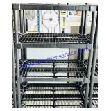 Black Plastic 4 Shelf Unit 36x54x18"
