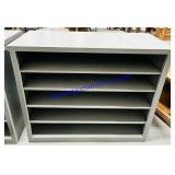Grey Painted Wooden Shelving 39x13x29"