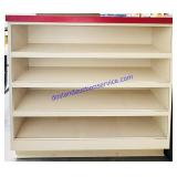 Vinyl Sloped White Parts Bin Shelving 43x10x40"