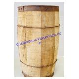 Wooden and Metal Nail Keg 18 x 10"