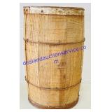Wooden and Metal Nail Keg 18 x 10"