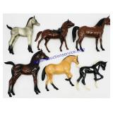 6 Small Hartland Model Horses