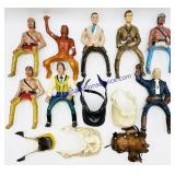Lot of Model Horse Riders & Saddles