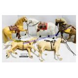 5 Large Misc Plastic Model Horses