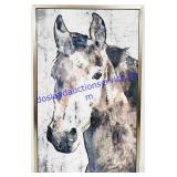 Melrose Canvas Horse Print Wall Art 19x31"