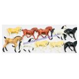 (10) Small Hartland Model Horses