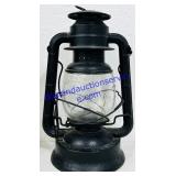D-Lite Antique Black Metal & Glass Oil Lamp