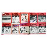 10 Antique 1930-1950s Baseball Magazines