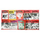 10 Antique 1930-1950s Baseball Magazines