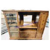 Pressboard & Vinyl Entertainment Center