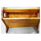 Wooden Magazine Rack (10x19x14")