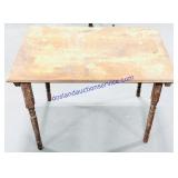 Weathered Antique Small Wooden Table (18x28x20")